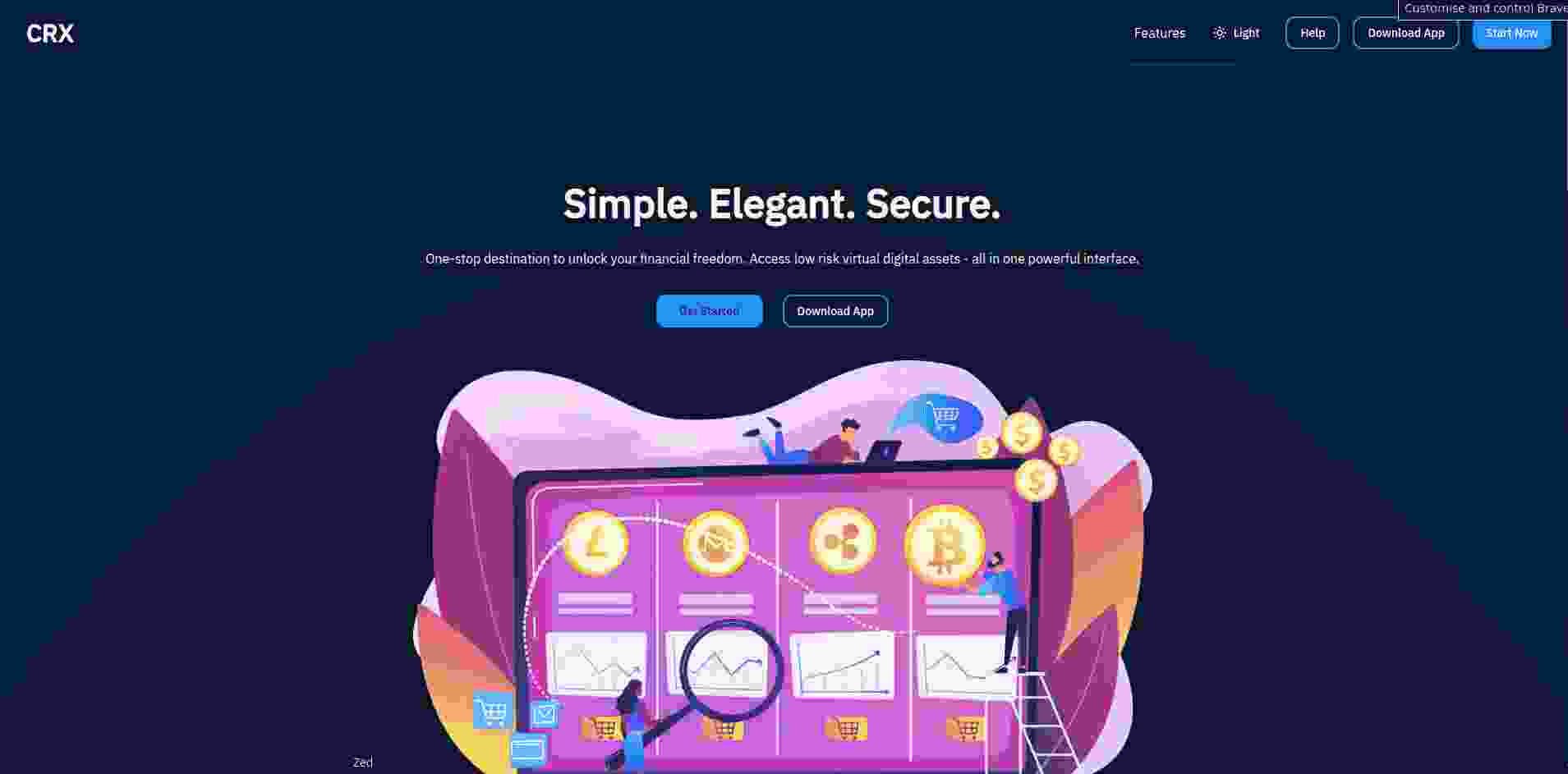 CRX Bitcoin App preview